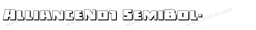 AllianceNo1 SemiBol字体转换